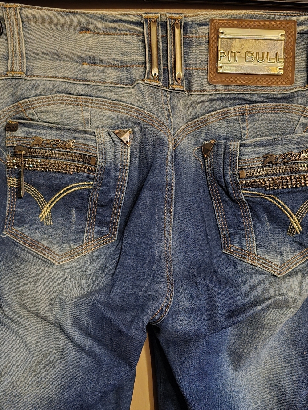 Woman's Pitbull Blue Denim Jeans